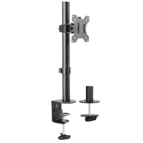 BRATECK 13"-32" Single Monitor Desk Mount. Max Load 8kgs. Rotate, TIlt